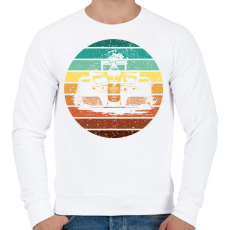 PRINTFASHION Forma 1 - Férfi pulóver - Fehér