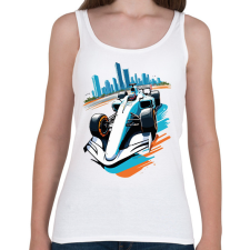 PRINTFASHION Forma 1 - Női atléta - Fehér női trikó