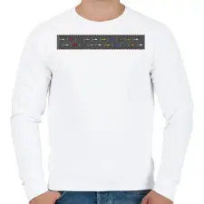 PRINTFASHION Forma 1 rajtrács - Férfi pulóver - Fehér férfi pulóver, kardigán