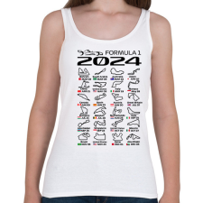 PRINTFASHION Formula 1 2024 F - Női atléta - Fehér női trikó