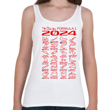 PRINTFASHION Formula 1 2024 P - Női atléta - Fehér női trikó