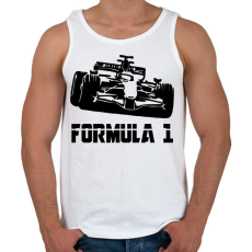 PRINTFASHION Formula 1 - Férfi atléta - Fehér