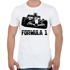 PRINTFASHION Formula 1 - Férfi póló - Fehér
