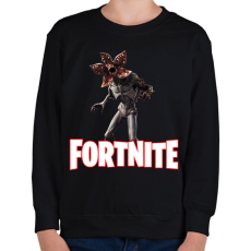 PRINTFASHION Fornite Demogorgon - Gyerek pulóver - Fekete