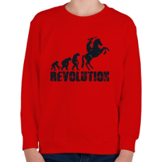 PRINTFASHION Forradalom - Gyerek pulóver - Piros