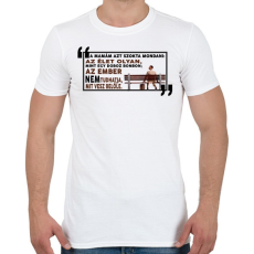 PRINTFASHION Forrest Gump bonbon - Férfi póló - Fehér