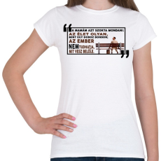 PRINTFASHION Forrest Gump bonbon - Női póló - Fehér