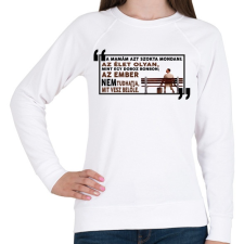 PRINTFASHION Forrest Gump bonbon - Női pulóver - Fehér női pulóver, kardigán
