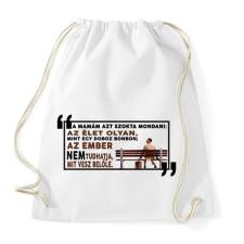 PRINTFASHION Forrest Gump bonbon - Sportzsák, Tornazsák - Fehér tornazsák