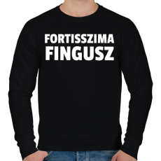 PRINTFASHION FORTISSZIMA FINGUSZ - Férfi pulóver - Fekete