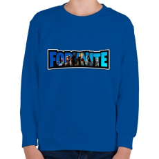 PRINTFASHION Fortnite4 - Gyerek pulóver - Királykék