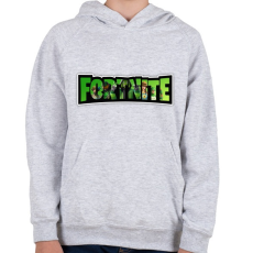 PRINTFASHION Fortnite6 - Gyerek kapucnis pulóver - Sport szürke