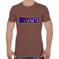 PRINTFASHION Fortnite7 - Férfi póló - Mogyoróbarna