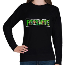 PRINTFASHION Fortnite9 - Női pulóver - Fekete női pulóver, kardigán