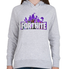 PRINTFASHION Fortnite #1 - Női kapucnis pulóver - Sport szürke női pulóver, kardigán