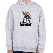 PRINTFASHION Fortnite #3 /Black/ - Gyerek kapucnis pulóver - Sport szürke gyerek pulóver, kardigán