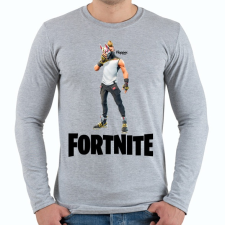 PRINTFASHION Fortnite #4 /Black/ - Férfi hosszú ujjú póló - Sport szürke férfi póló