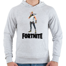 PRINTFASHION Fortnite #4 /Black/ - Férfi kapucnis pulóver - Sport szürke