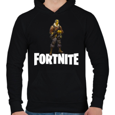 PRINTFASHION Fortnite #7 - Férfi kapucnis pulóver - Fekete férfi pulóver, kardigán