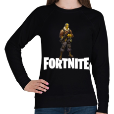 PRINTFASHION Fortnite #7 - Női pulóver - Fekete