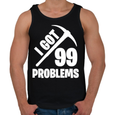 PRINTFASHION Fortnite - 99 Problems - Férfi atléta - Fekete atléta, trikó