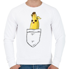 PRINTFASHION Fortnite - Banán skin - Férfi pulóver - Fehér férfi pulóver, kardigán