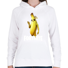 PRINTFASHION fortnite banana - Női kapucnis pulóver - Fehér női pulóver, kardigán