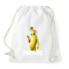 PRINTFASHION fortnite banana - Sportzsák, Tornazsák - Fehér tornazsák