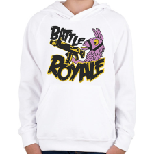 PRINTFASHION Fortnite Battle Royal Llama - Gyerek kapucnis pulóver - Fehér gyerek pulóver, kardigán