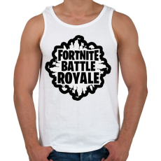 PRINTFASHION Fortnite battle royale - Férfi atléta - Fehér