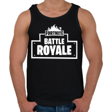 PRINTFASHION Fortnite Battle Royale - Férfi atléta - Fekete