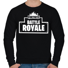 PRINTFASHION Fortnite Battle Royale - Férfi pulóver - Fekete
