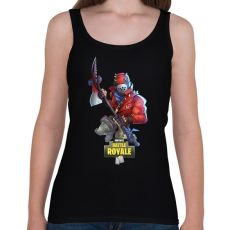 PRINTFASHION Fortnite Battle Royale - Női atléta - Fekete