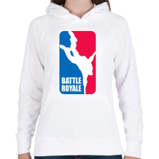 PRINTFASHION Fortnite Battle Royale - Női kapucnis pulóver - Fehér női pulóver, kardigán