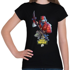 PRINTFASHION Fortnite Battle Royale - Női póló - Fekete