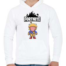 PRINTFASHION Fortnite Beef Boss - Férfi kapucnis pulóver - Fehér férfi pulóver, kardigán