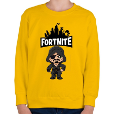 PRINTFASHION Fortnite Blackheart skin - Gyerek pulóver - Sárga gyerek pulóver, kardigán