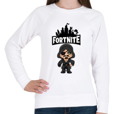 PRINTFASHION Fortnite Blackheart skin - Női pulóver - Fehér női pulóver, kardigán