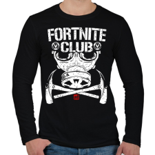PRINTFASHION Fortnite Club - Férfi hosszú ujjú póló - Fekete férfi póló