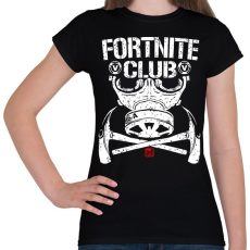 PRINTFASHION Fortnite Club - Női póló - Fekete