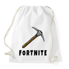 PRINTFASHION Fortnite csákány - Sportzsák, Tornazsák - Fehér tornazsák