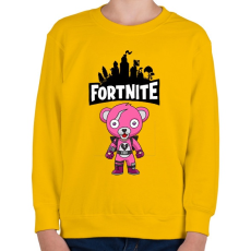 PRINTFASHION Fortnite Cuddle team leader - Gyerek pulóver - Sárga