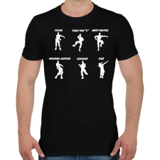 PRINTFASHION Fortnite Dance - Férfi póló - Fekete férfi póló