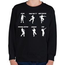 PRINTFASHION Fortnite Dance - Gyerek pulóver - Fekete gyerek pulóver, kardigán