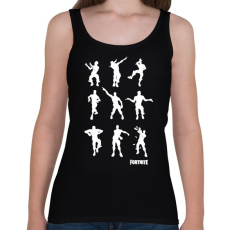 PRINTFASHION Fortnite Dance - Női atléta - Fekete