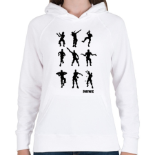 PRINTFASHION Fortnite Dance - Női kapucnis pulóver - Fehér női pulóver, kardigán