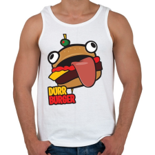 PRINTFASHION Fortnite Durr Burger - Férfi atléta - Fehér atléta, trikó