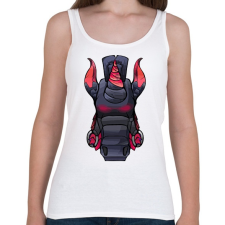 PRINTFASHION Fortnite egyszarvú - Női atléta - Fehér női trikó