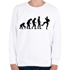 PRINTFASHION Fortnite evolúció - Gyerek pulóver - Fehér