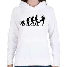 PRINTFASHION Fortnite evolúció - Női kapucnis pulóver - Fehér női pulóver, kardigán